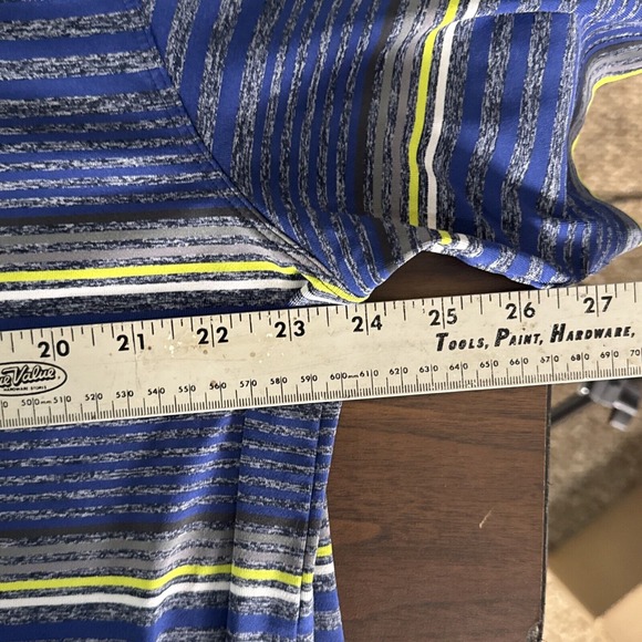 Nike Golf Polo Mens XL Tour Performance Striped Blue Lightweight - Picture 9 of 10